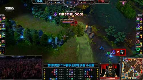 逆天时光无法阻挡 OMG击败FNC收获首胜